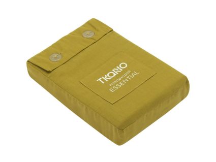 Наволочка Tkano Essential с контрастным кантом оливковая 2 шт. 50х70