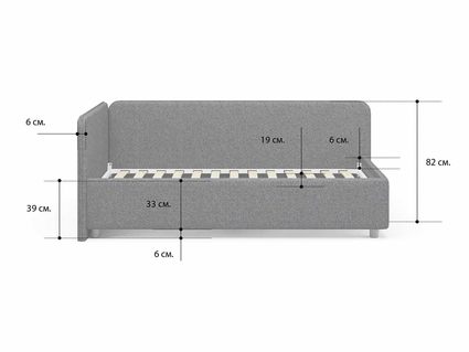 Кровать Сонум Capri Экокожа Коричневый перламутр 80х190