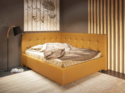 Кровать Nuvola Sabina угловая Velutto 22 120х190