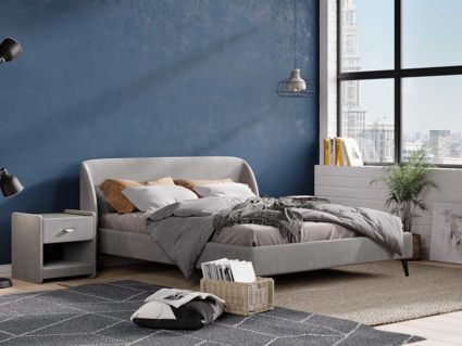 Кровать Сонум Rosa Кашемир Серый 200х200