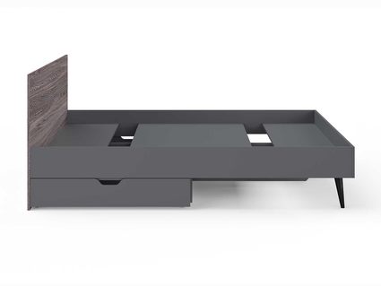 Кровать Сонум Ines Ясень анкор + серый 120х190