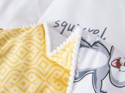 Комплект постельного белья Софи де Марко Зверушки (желтый) с одеялом 1,5-спальный