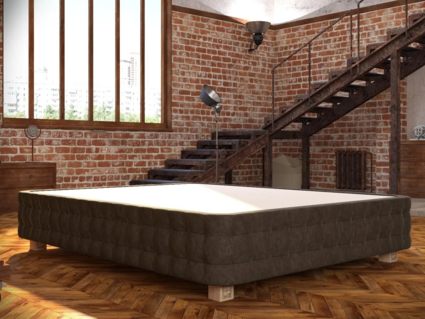 Кровать Mr.Mattress Twin Box велюр Grey 251