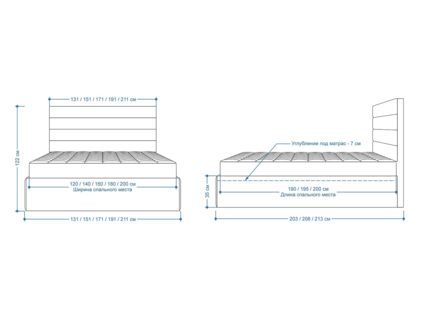 Кровать Lonax Кармела велюр Dolly-17 (с подъемным механизмом) 160х200