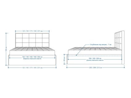 Кровать Lonax Адель велюр Dolly-2 (с подъемным механизмом) 140х195