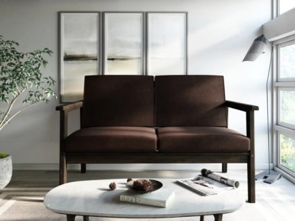 Диван Арско Лориан Мини двухместный коричневый Длина 139 см