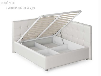 Кровать Nuvola Sabina угловая Velutto 14 (с подъемным механизмом)