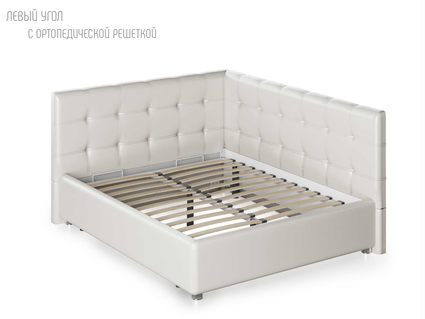 Кровать Nuvola Sabina угловая Velutto 22 120х190