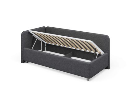 Кровать Сонум Capri Экокожа Белая (с подъемным механизмом) 80х200