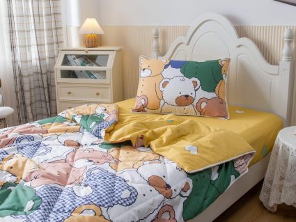 Комплект постельного белья Софи де Марко Медвежата (желтый) с одеялом