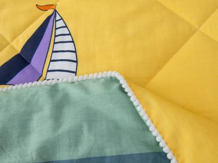 Комплект постельного белья Софи де Марко Кораблики (желтый) с одеялом