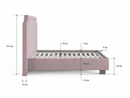 Кровать Сонум Elysium Фултон Графит