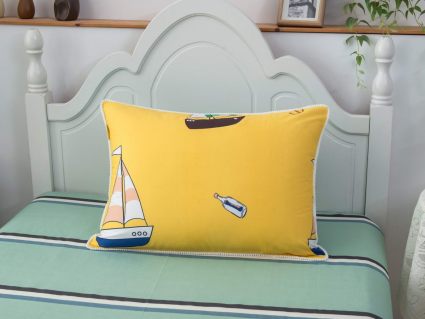 Комплект постельного белья Софи де Марко Кораблики (желтый) с одеялом