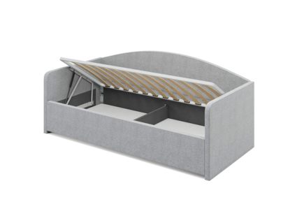 Кровать Сонум Uno Рогожка Деним (с подъемным механизмом) 80х200