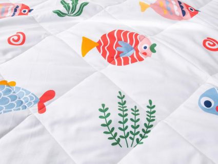Комплект постельного белья Софи де Марко Аквариум (белый) с одеялом