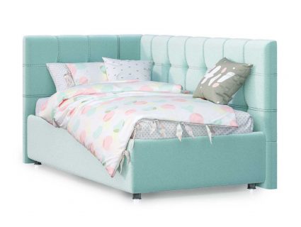 Кровать Nuvola Sabina угловая Velutto 14