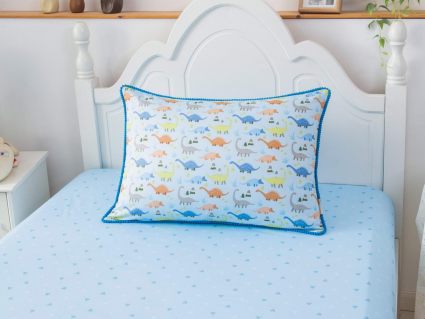 Комплект постельного белья Софи де Марко Динозаврики (голубой) с одеялом