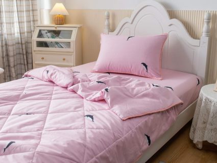 Комплект постельного белья Софи де Марко Касатка (розовый) с одеялом