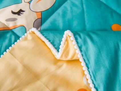 Комплект постельного белья Софи де Марко Giraffe (синий) с одеялом