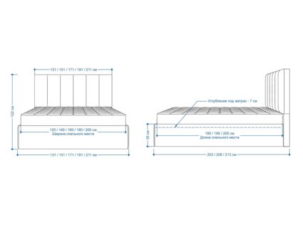 Кровать Lonax Милана велюр Dolly-13 (с подъемным механизмом)