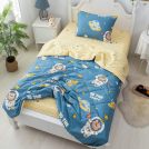 Комплект постельного белья Софи де Марко Space (синий) с одеялом 1,5-спальный