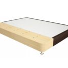 Кровать Mr.Mattress Fine Box экокожа Brown 90х200