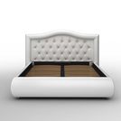 Кровать Sleeptek Premier 6 Экокожа White (с подъемным механизмом) 140х190